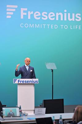 Jahrespressekonferenz Fresenius SE & Co. KGaA.-stock-foto
