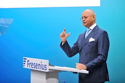 Jahrespressekonferenz Fresenius SE & Co. KGaA.-stock-foto