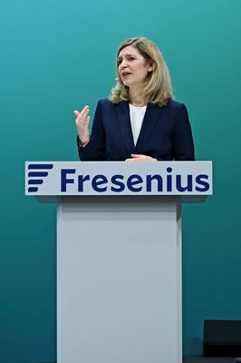 Jahrespressekonferenz Fresenius SE & Co. KGaA.-stock-foto