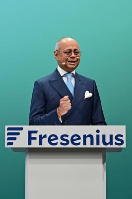 Jahrespressekonferenz Fresenius SE & Co. KGaA.-stock-foto