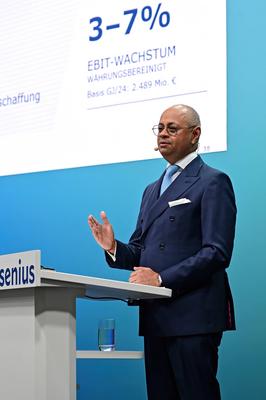 Jahrespressekonferenz Fresenius SE & Co. KGaA.-stock-foto