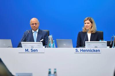 Jahrespressekonferenz Fresenius SE & Co. KGaA.-stock-foto