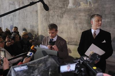 News - Pompeii, House of Thiassus-stock-foto