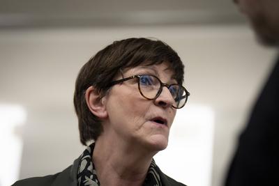 Bundestag, Saskia Esken, Parteivorsitzende, SPD-stock-foto