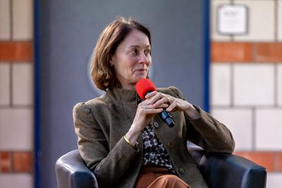 Bornheimer Ortsgespr?ch mit Katarina Barley - 26.02.2025-stock-foto