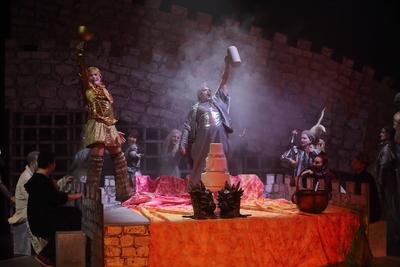 Deutsche Oper Berlin Ab in den Ring!-stock-foto