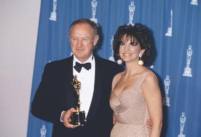 Gene Hackman and Mercedes Ruehl Los Angeles.CA.USA. LIBRARY. Gene Hackman and Mercedes Ruehl in March 1993. Wins an Osca-stock-foto
