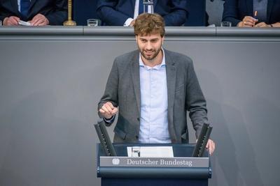 Bundestag ber?t Haushalt 2020 Deutschland Berlin 12 09 2019 Im Bild ist Stefan Gelbhaar B?ndnis-stock-foto
