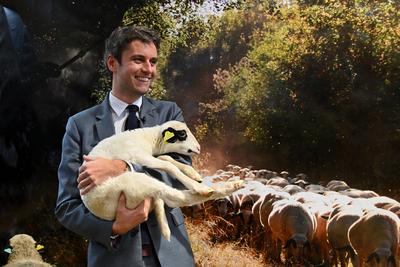 Policies at the 2025 Agricultural Show, at Porte de Versailles, Paris, February 27, 2025.-stock-foto