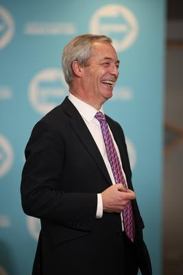 Reform Leader Nigel Farage announces new Mayoral Candidate-stock-foto