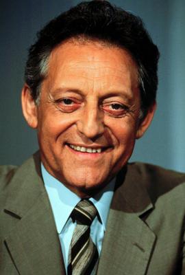 Hans G?nter Rosenthal Portr?t vom deutschen Entertainer und Moderator Hans G?nter Rosenthal, um 1999. Portrait of the Ge-stock-foto