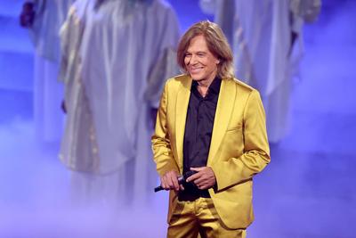 ARD: DAS GROSSE SCHLAGERJUBIL?UM . S?nger J?rgen Drews w?hrend der Aufzeichnung der ARD Fernsehshow DAS GROSSE SCHLAGERJ-stock-foto