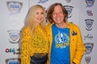 J?rgen Drews mit Ehefrau Ramona Drews, Mallorca, Spanien, 12.05.2019, Party, Megapark Opening 2019 *** J?rgen Drews wit-stock-foto