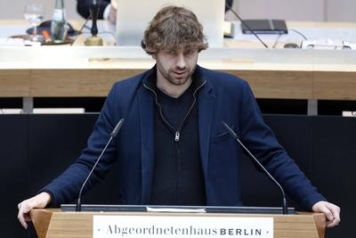 Plenarsitzung Berliner Abgeordnetenhaus-stock-foto