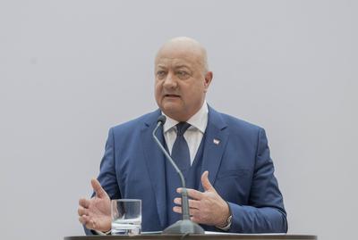 20250227 Praesentation des Regierungsprogramms-stock-photo