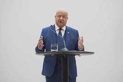 Pr?sentation Regierungsprogramm-stock-foto