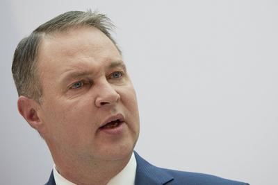 Pr?sentation Regierungsprogramm-stock-foto