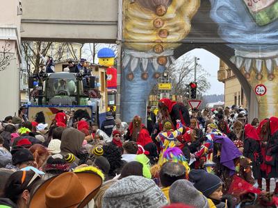 27.02.2025, Faschingsumzug in Mindelheim-stock-foto