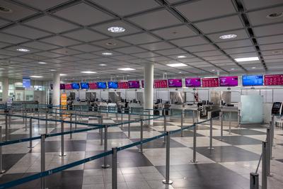 Verdi Kundgebung am M?nchner Flughafen, M?nchen, 28.02.2025-stock-foto