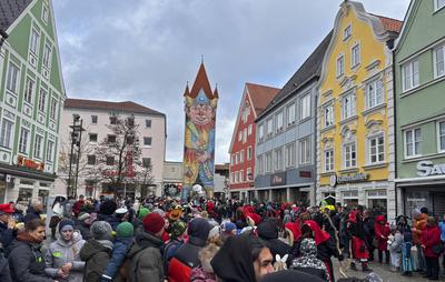 27.02.2025, Faschingsumzug in Mindelheim-stock-foto