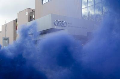 Closure of the Audi factory in Brussels on February 28, 2025.-stock-foto
