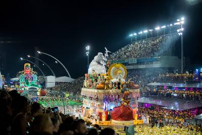 Samba Schools Parade Carnival SP 2025-stock-foto