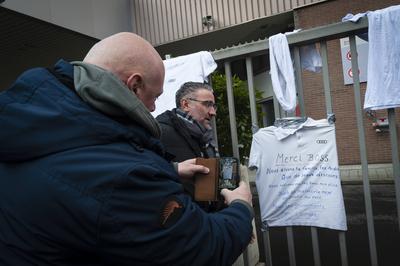 Closure of the Audi factory in Brussels on February 28, 2025.-stock-foto