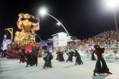 Samba Schools Parade Carnival SP 2025-stock-foto