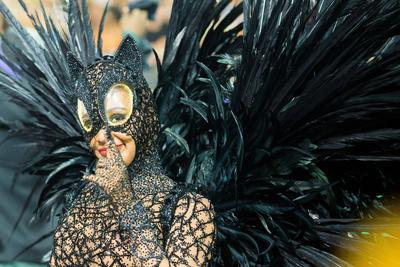 Samba Schools Parade Carnival SP 2025-stock-foto