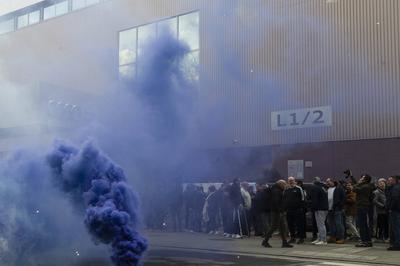 Closure of the Audi factory in Brussels on February 28, 2025.-stock-foto