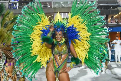 Samba Schools Parade Carnival RJ 2025-stock-foto