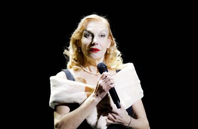 "Ute Lemper: Rendezvous with Marlene", Show im Deutschen Theater, Berlin, 28.02.2025-stock-foto