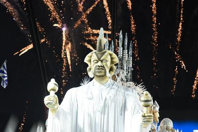 Samba Schools Parade Carnival RJ 2025-stock-foto