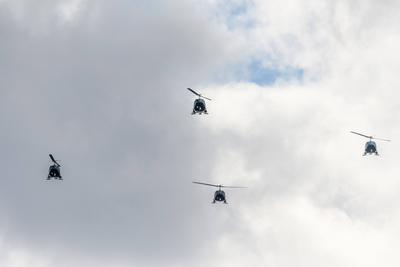 enns, austria, 28 feb 2025, military event, tag der wachtmeister, 400 soldiers sworn in the military in the position of-stock-foto