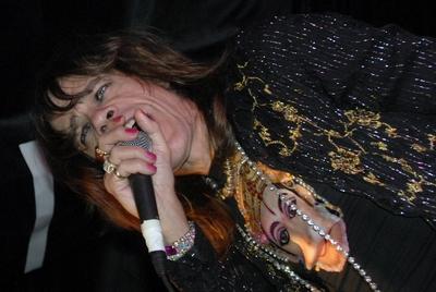 14/ Konzert: New York Dolls im Berliner White Trash, Saenger David Johansen, Glamour Rock, Musik Berlin Deutschland, Ger-stock-photo