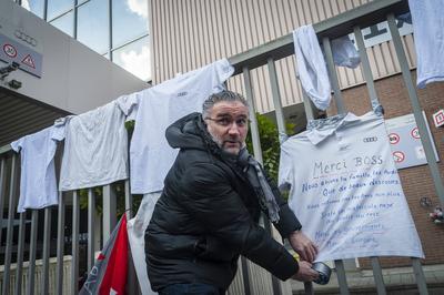 Closure of the Audi factory in Brussels on February 28, 2025.-stock-foto