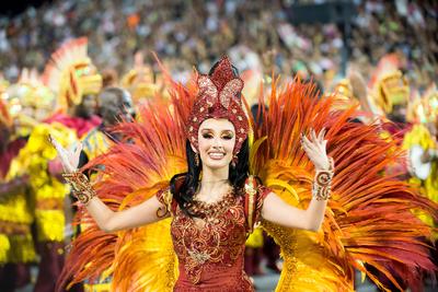 Samba Schools Parade Carnival SP 2025-stock-foto