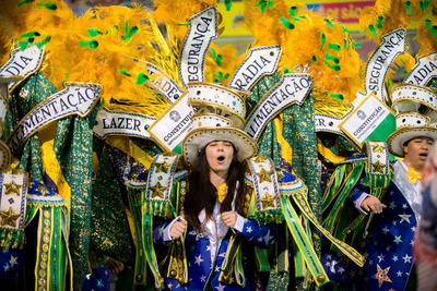 Samba Schools Parade Carnival SP 2025-stock-foto