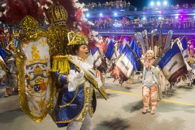 Samba Schools Parade Carnival SP 2025-stock-foto