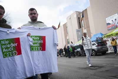 Closure of the Audi factory in Brussels on February 28, 2025.-stock-foto