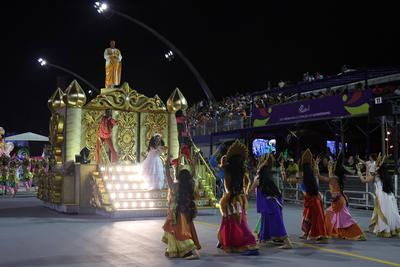 Samba Schools Parade Carnival SP 2025-stock-foto