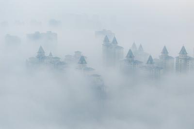 Heavy Fog Hit Kunshan-stock-foto