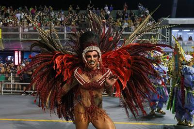 Samba Schools Parade Carnival SP 2025-stock-foto