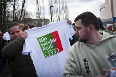 Closure of the Audi factory in Brussels on February 28, 2025.-stock-foto
