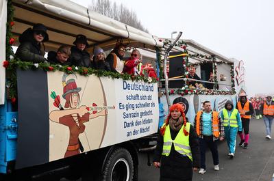 37. Faschingsumzug Koelleda-stock-foto
