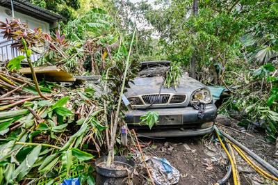 Reunion: Les degats du Cyclone Garance-stock-foto