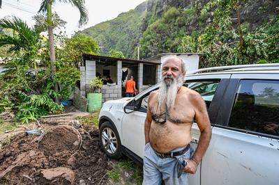 Reunion: Les degats du Cyclone Garance-stock-foto
