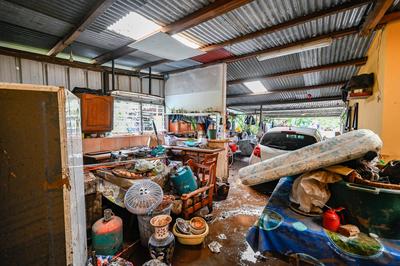 Reunion: Les degats du Cyclone Garance-stock-foto
