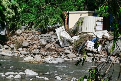 Reunion: Les degats du Cyclone Garance-stock-foto