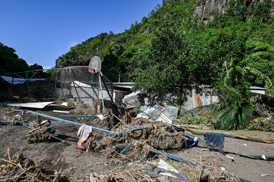 Reunion: Les degats du Cyclone Garance-stock-foto